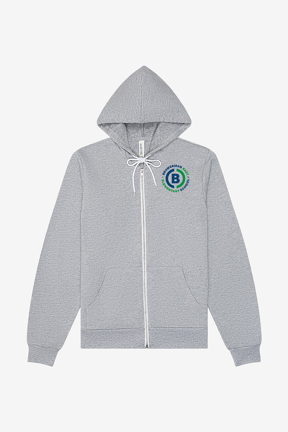 Adult Sponge Fleece Full-Zip Hooded Sweatshirt - Seal