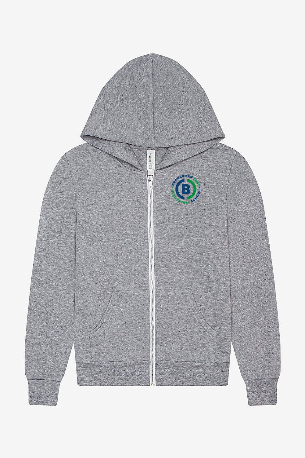 Youth Sponge Fleece Full-Zip Hooded Sweatshirt - Seal